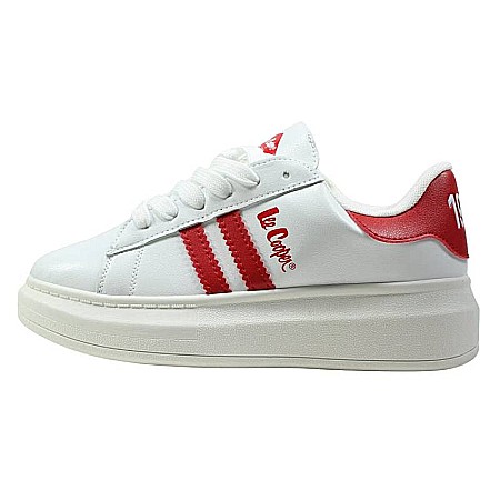 Incaltaminte sport - Pantofi sport din piele ecologică cu detalii holografice, alb, RE, Lee Cooper