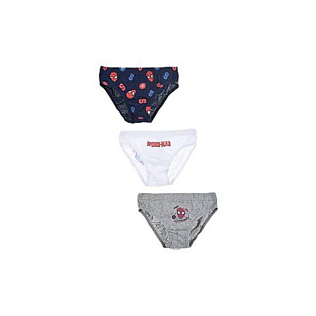 Chiloti si boxeri - Set 3 chiloți pentru băieți, 100% bumbac organic, multicolor, Spiderman
