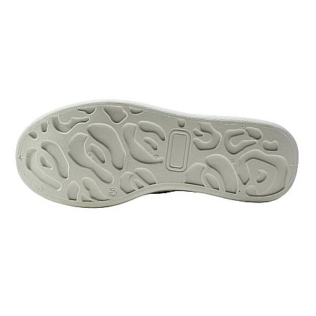 Pantofi sport din piele ecologică cu detalii holografice, alb, RE, Lee Cooper [4]