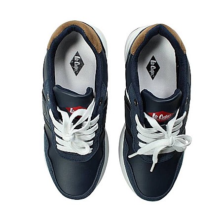 Pantofi sport din piele ecologică cu detalii holografice, multicolor, NA, Lee Cooper [4]