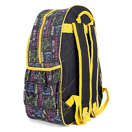 Ghiozdan ergonomic, cu două compartimente și două buzunare laterale, 40x30x15 cm, bretele ajustabile și întărite, multicolor, Pokemon [1]