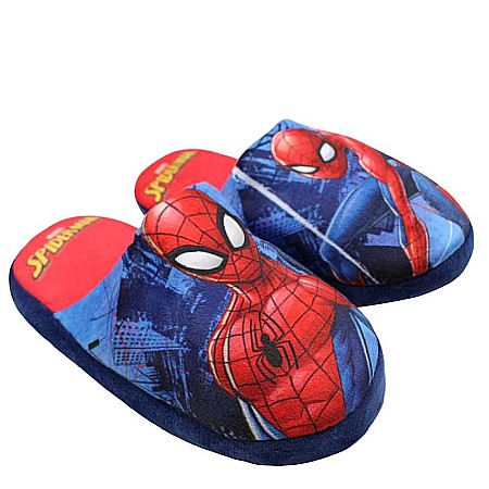 Papuci de casa - Papuci băieți, plușați, multicolor, talpă antiderapantă, Spiderman