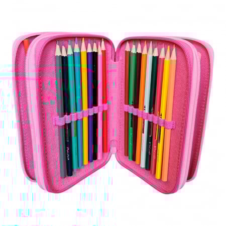 Penar cu 3 compartimente, echipat, 45 piese, multicolor, Minnie Mouse [3]