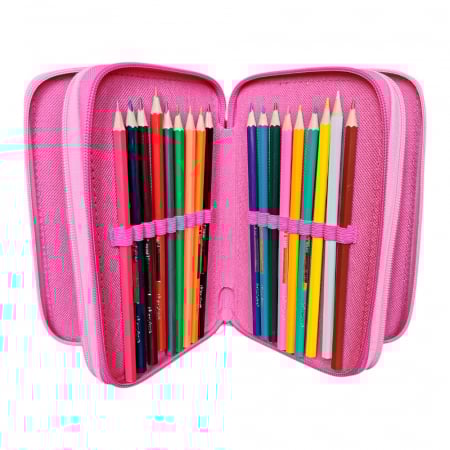 Penar cu 3 compartimente, echipat, 45 piese, multicolor, Princess, Disney [4]