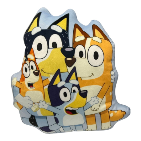 Perne decorative si calatorie - Pernă decorativă, albastru, 35 cm, Fun, Bluey