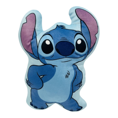 Perne decorative si calatorie - Pernă decorativă, albastru, 35 cm, Fun, Stitch, Disney