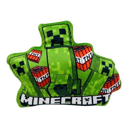Textile - Pernă decorativă, verde, 35 cm, Fun, Minecraft