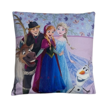 Pernă multicolor cu două fețe, 40x40 cm, Happy, Frozen [1]