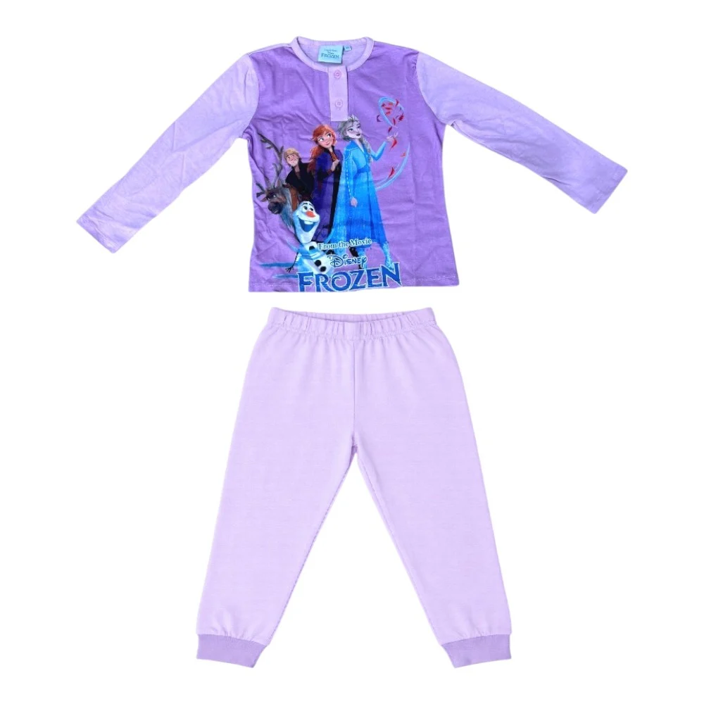 Pijamale copii, 100% bumbac, mov, Hero, Frozen