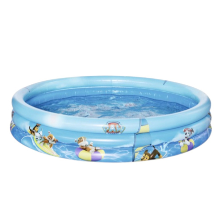 De vara - Piscină gonflabilă cu 3 inele Paw Patrol, diametru 100 cm, capacitate 90 litri, multicolor