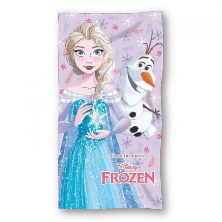 Prosop de baie pentru copii, 100% bumbac, multicolor, 70x140 cm, Frozen