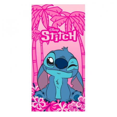 Prosop de baie pentru copii, multicolor, 70x140 cm, Happy, Stitch, Disney