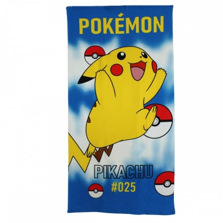 Prosop de baie pentru copii, multicolor, 70x140 cm, So fun, Pokemon