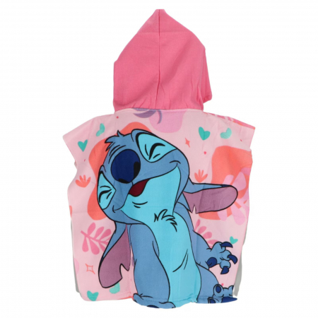 Prosop de baie pentru copii, tip poncho, multicolor, 50x100 cm, So fun, Stitch, Disney [1]