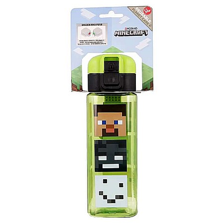 Sticlă pătrată de plastic Minecraft, 500 ml, Multicolor [1]