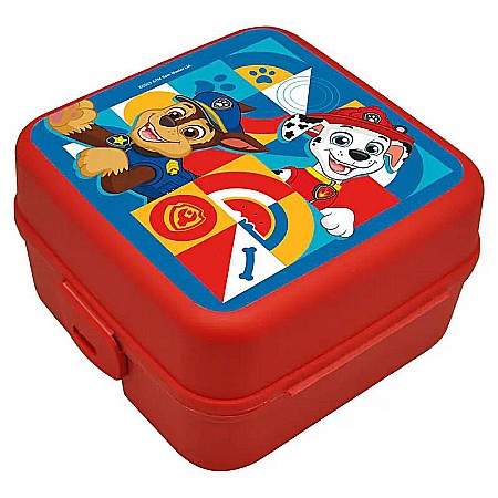 Cutii sandwich - Cutie sandviș Paw Patrol, multicompartimentată, 14x14x8 cm