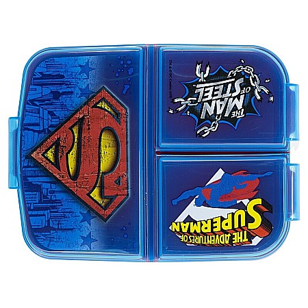 Cutie sandwich, multicompartimente, multicolor, fără BPA, Superman [2]