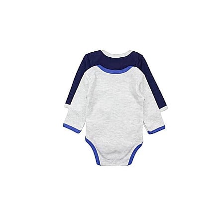 Set două body-uri copii, 100% bumbac, gri/albastru, East London, Lee Cooper [2]