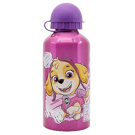 Sticle - Sticlă de apă, pentru copii, din aluminiu, fără BPA, multicolor, 400 ml, Girl Sketch, Paw Patrol