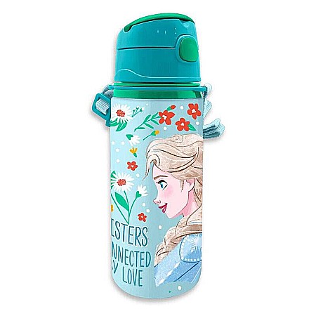 Sticle - Sticla de apă, pentru copii, din aluminiu, fără BPA, multicolor, 600 ml, Frozen, Disney