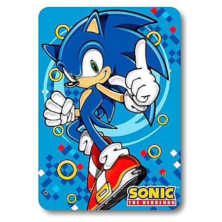Pătură fleece Sonic, 100x140 cm Albastru