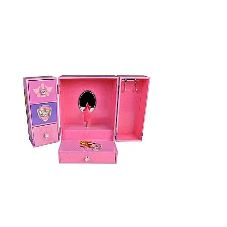 Accesorii - Cutie muzicală pentru bijuterii, roz, 21x15x12 cm, Paw Patrol