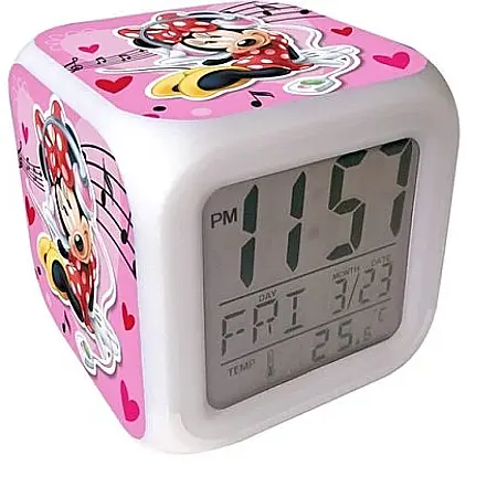 Ceasuri de perete si desteptatoare - Ceas deșteptător digital Minnie Mouse, Disney