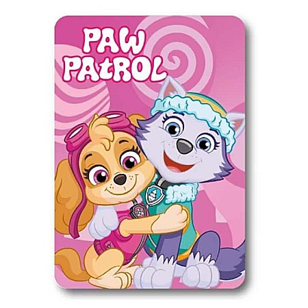 Pătură fleece, 100x140 cm, Paw Patrol Skye and Everest