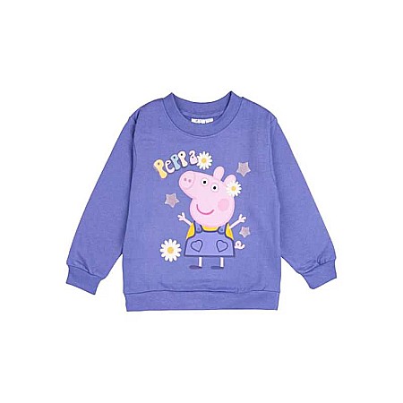 Bluze - Bluză copii cu mânecă lungă, multicolor, 100% bumbac, Peppa Pig