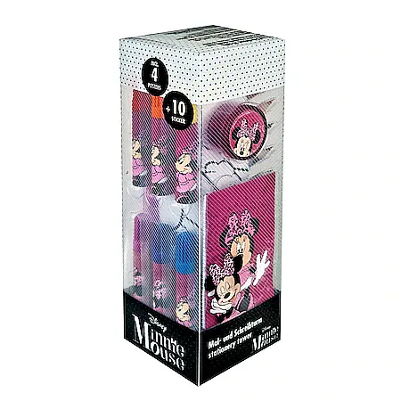 Set creativ pentru desenat si colorat, 35 piese, Disney, Minnie Mouse