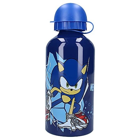 Sticle - Sticlă apă din aluminiu, multicolor, capacitate 500 ml, Sonic Prime Let's Eat