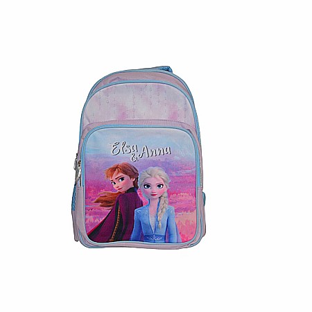 Ghiozdane si rucsacuri - Ghiozdan copii, 42x27x22 cm, cu trei compartimente, multicolor, bretele întărite și ajustabile, Frozen
