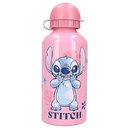 Sticle - Sticlă apă din aluminiu, multicolor, capacitate 500 ml, Stitch, Prime Let's Eat