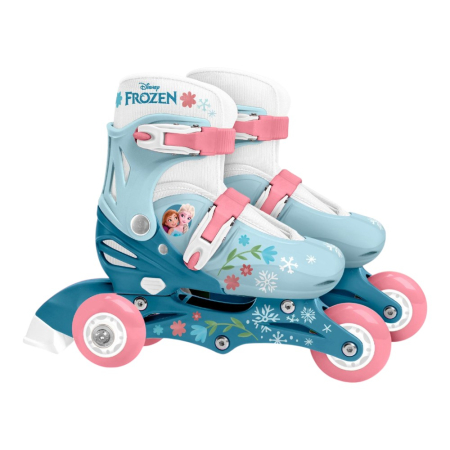 Role si patine - Role reglabile 2 în 1 pentru copii, multicolor, mărimea 27-30, Frozen