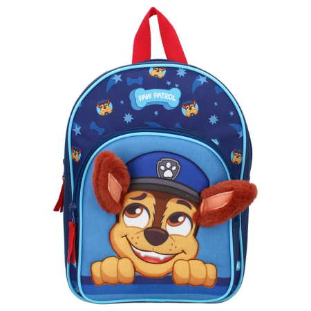 Ghiozdane si rucsacuri - Rucsac 3D cu două compartimente, 31x23x10 cm, bretele ajustabile și întărite, albastru, Happy, Paw Patrol