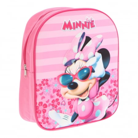 Ghiozdane si rucsacuri - Rucsac copii 3D, 30x26x10 cm, bretele ajustabile, multicolor, Minnie Mouse
