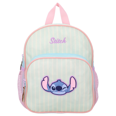 Ghiozdane si rucsacuri - Rucsac cu 2 compartimente, 29x23x10, bretele ajustabile și întărite, albastru, Stitch