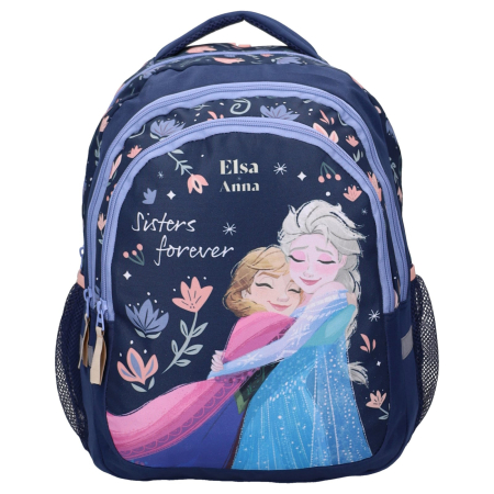 Ghiozdane si rucsacuri - Rucsac cu 3 compartimente, 44x33x24, bretele ajustabile și întărite, albastru, Frozen