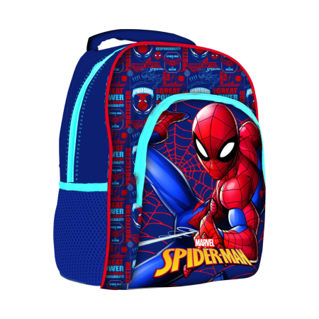 Ghiozdane si rucsacuri - Rucsac cu două compartimente, 40x30x15 cm, bretele ajustabile și întărite, multicolor, Happy, Spiderman
