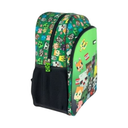Ghiozdane si rucsacuri - Rucsac cu două compartimente, 40x30x17 cm, bretele ajustabile și întărite, multicolor, Happy, Minecraft