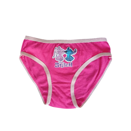 Set 3 perechi chiloți fete, multicolor, 100% bumbac, Happy, Stitch [3]