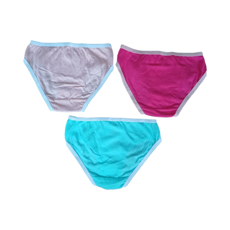 Set 3 perechi chiloți fete, multicolor, 100% bumbac, Happy, Stitch [1]