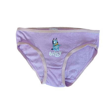 Set 3 perechi chiloți fete, roz, 100% bumbac, Happy, Bluey [4]