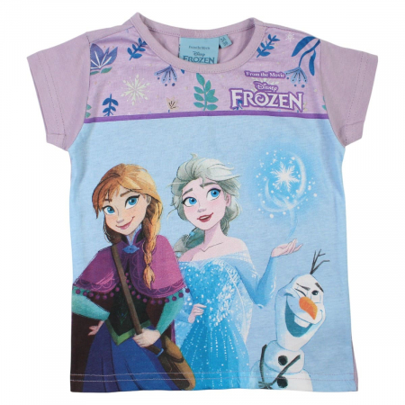 Tricouri - Tricou copii 100% bumbac, multicolor, Happy, Frozen