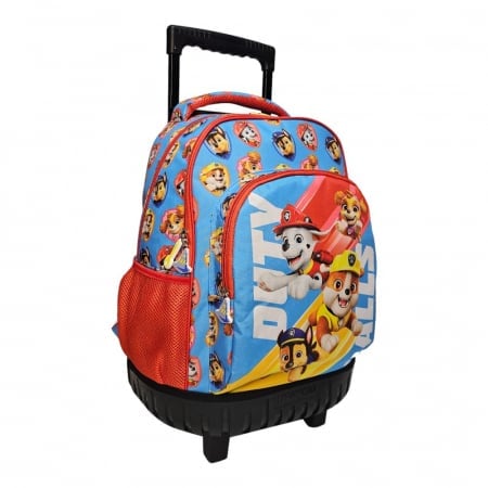 Troler multicolor cu bretele ajustabile si intarite, Grande, doua compartimente, 44x33x22 cm, Duty, Paw Patrol [1]