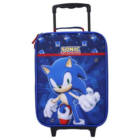 Trolere calatorie - Troler pentru călătorie, 47x31x14 cm, albastru, Happy, Sonic
