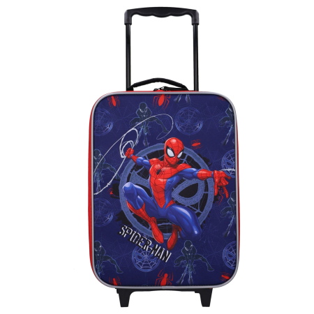 Trolere calatorie - Troler pentru călătorie, 47x31x14 cm, albastru, Happy, Spiderman