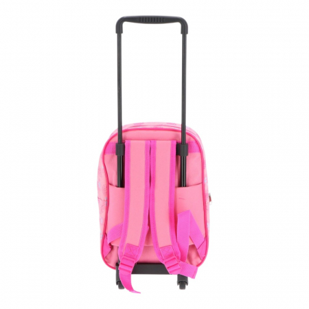 Troler prescolari, 31x24x10 cm, roz, cu bretele ajustabile, Stitch [3]