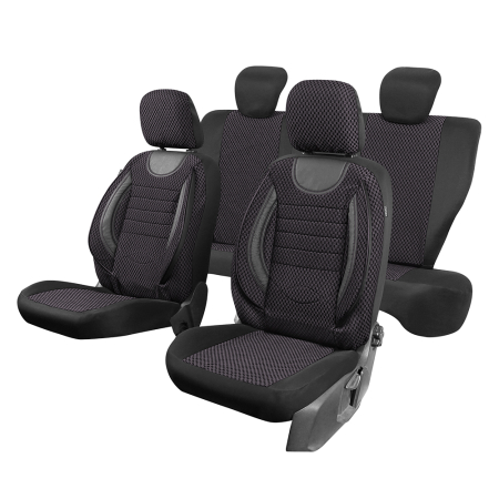 Huse scaune auto CityRide rosii ZefAuto