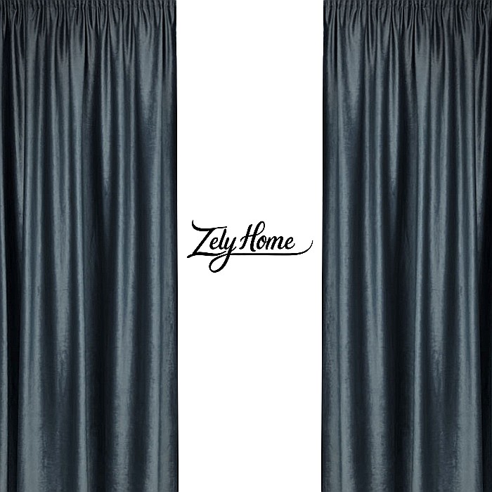 Draperii Catifea Simplu Gri Antracit [2]